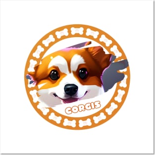 Cute Corgis Posters and Art